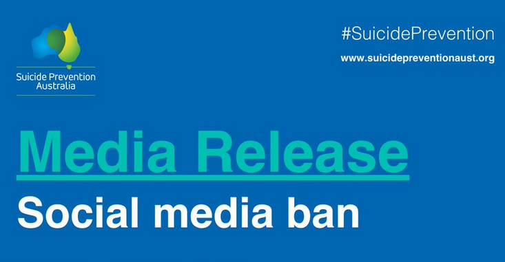 Suicide Prevention Australia against the U16 ban